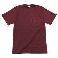 CAMBER（キャンバー）Max Weight Crew Neck Pocket Tee（マックスウエイトクルーネックポケット付Tシャツ）8oz/Burgundy（バーガンディ）