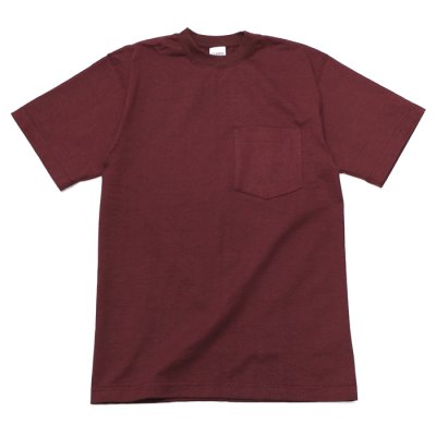 画像1: CAMBER（キャンバー）Max Weight Crew Neck Pocket Tee（マックスウエイトクルーネックポケット付Tシャツ）8oz/Burgundy（バーガンディ）