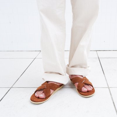 画像7: ＜40%OFF＞ISLAND SLIPPER（アイランドスリッパ）PT223MOU (スエードレザーサンダル+ムート) "Suede+Mouton" / Peanut（ピーナッツ）