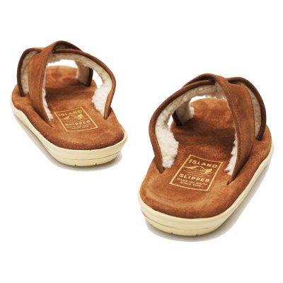 画像5: ＜40%OFF＞ISLAND SLIPPER（アイランドスリッパ）PT223MOU (スエードレザーサンダル+ムート) "Suede+Mouton" / Peanut（ピーナッツ）