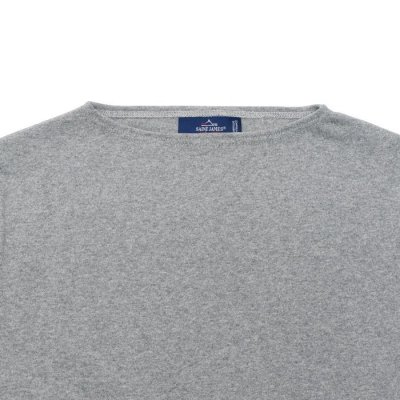 画像3: SAINT JAMES（セントジェームス）OUESSANT（ウエッソン）"SOLID" / GRIS（グレー）