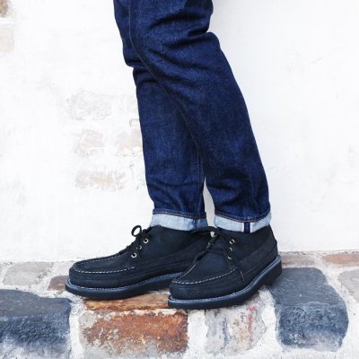 画像7: Russell Moccasin（ラッセルモカシン）Sporting Clays Chukka（スポーティングクレーチャッカ）"レザーミッドソール"/Black Suede（ブラックスエード）