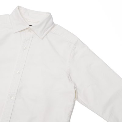 画像4: Nigel Cabourn（ナイジェル・ケーボン）BRITISH OFFICER'S SHIRT（ブリティッシュオフィサーズシャツ）”VINTAGE OXFORD" / Off White（オフホワイト）