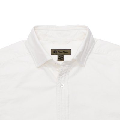 画像3: Nigel Cabourn（ナイジェル・ケーボン）BRITISH OFFICER'S SHIRT（ブリティッシュオフィサーズシャツ）”VINTAGE OXFORD" / Off White（オフホワイト）