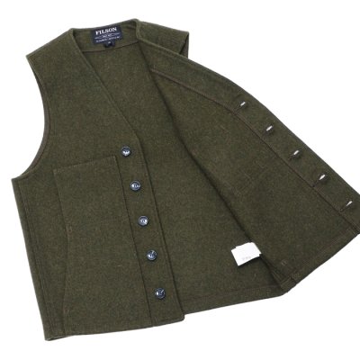 画像6: FILSON（フィルソン）MACKINAW WOOL VEST（マッキーノウールベスト）/ DARK GREEN(ダークグリーン）
