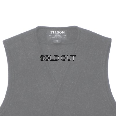 画像3: FILSON（フィルソン）MACKINAW WOOL VEST（マッキーノウールベスト）/ Charcoal（チャコールグレー）