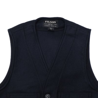 画像3: FILSON（フィルソン）MACKINAW WOOL VEST（マッキーノウールベスト）/ Navy（ネイビー）