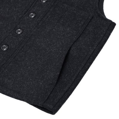 画像5: FILSON（フィルソン）MACKINAW WOOL VEST（マッキーノウールベスト）/ Charcoal（チャコールグレー）