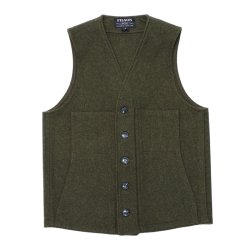 FILSON（フィルソン）MACKINAW WOOL VEST（マッキーノウールベスト）/Forest Green（フォレストグリーン）