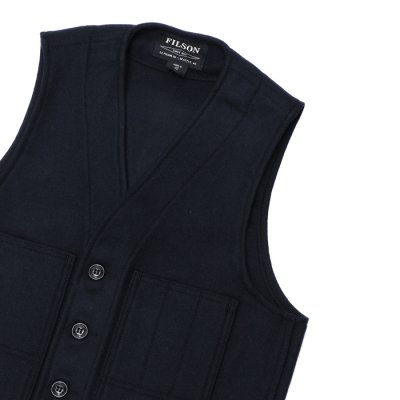 画像4: FILSON（フィルソン）MACKINAW WOOL VEST（マッキーノウールベスト）/ Navy（ネイビー）