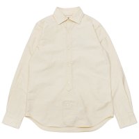Nigel Cabourn（ナイジェル・ケーボン）BRITISH OFFICER'S SHIRT（ブリティッシュオフィサーズシャツ）VINTAGE OXFORD/Ivory（アイボリー）