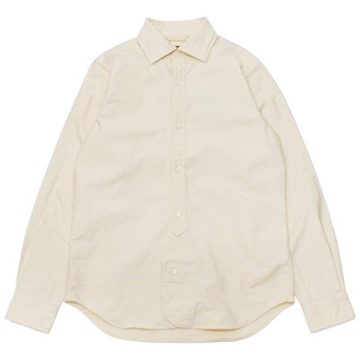 画像1: Nigel Cabourn（ナイジェル・ケーボン）BRITISH OFFICER'S SHIRT（ブリティッシュオフィサーズシャツ）VINTAGE OXFORD/Ivory（アイボリー）