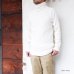 画像8: Nigel Cabourn（ナイジェル・ケーボン）TURTLE NECK SHIRT（タートルネックシャツ）WAFFLE/Ivory（アイボリー）