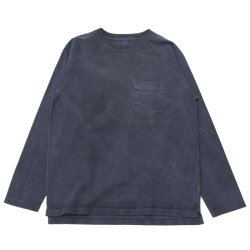 Good On（グッドオン）Long Sleeve Heavy Raglan Pocket Tee（ロングスリーブヘビーラグランポケットTシャツ）"Pigment Dye"/Navy（ネイビー）