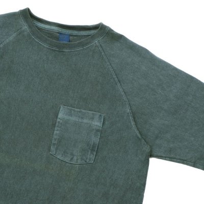 画像4: Good On（グッドオン）Long Sleeve Heavy Raglan Pocket Tee（ロングスリーブヘビーラグランポケットTシャツ）"Pigment Dye" / Slate（スレート）