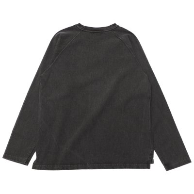 画像2: Good On（グッドオン）Long Sleeve Heavy Raglan Pocket Tee（ロングスリーブヘビーラグランポケットTシャツ）"Pigment Dye"/Black（ブラック）