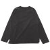 画像2: Good On（グッドオン）Long Sleeve Heavy Raglan Pocket Tee（ロングスリーブヘビーラグランポケットTシャツ）"Pigment Dye"/Black（ブラック） (2)