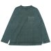 画像1: Good On（グッドオン）Long Sleeve Heavy Raglan Pocket Tee（ロングスリーブヘビーラグランポケットTシャツ）"Pigment Dye"/Slate（スレート） (1)