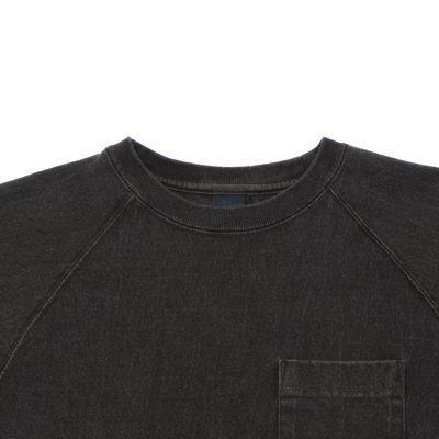 画像3: Good On(グッドオン)Long Sleeve Heavy Raglan Pocket Tee(ロングスリーブヘビーラグランポケットTシャツ)"Pigment Dye" / Black(ブラック)