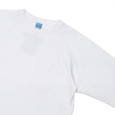 画像4: Good On（グッドオン）Long Sleeve Heavy Raglan Pocket Tee（ロングスリーブヘビーラグランポケットTシャツ）"Washed" / White（ホワイト）