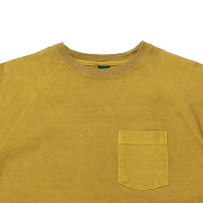 画像3: Good On(グッドオン)Long Sleeve Heavy Raglan Pocket Tee(ロングスリーブヘビーラグランポケットTシャツ)"Pigment Dye" / Banana(バナナ)