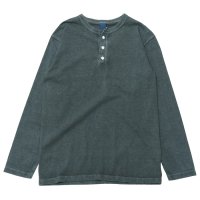Good On（グッドオン）Long Sleeve Henley Neck Tee（ロングスリーブヘンリーネックTシャツ）"Pigment Dye"/Slate（スレート）
