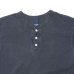 画像3: Good On（グッドオン）Long Sleeve Henley Neck Tee（ロングスリーブヘンリーネックTシャツ）"Pigment Dye"/Navy（ネイビー）