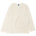 画像1: Good On（グッドオン）Long Sleeve Henley Neck Tee（ロングスリーブヘンリーネックTシャツ）"Pigment Dye"/Natural（ナチュラル） (1)