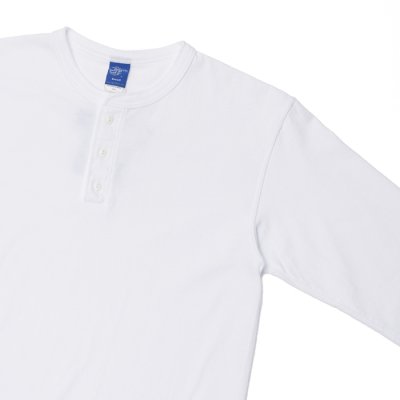 画像4: Good On（グッドオン）Long Sleeve Henley Neck Tee（ロングスリーブヘンリーネックTシャツ）"Washed" / White（ホワイト）