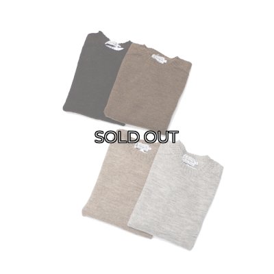 画像7: INVERALLAN(インバーアラン)Crew Neck Saddle Shoulder Sweater(クルーネックサドルショルダーセーター)"Voe True Shetland" / Silver(シルバー)