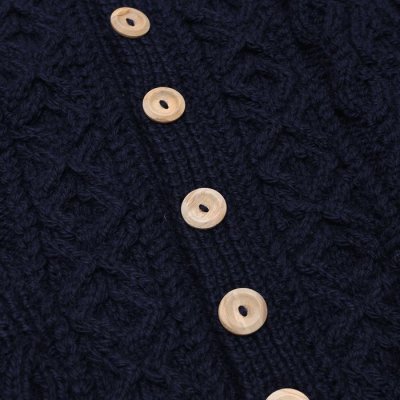 画像7: INVERALLAN（インバーアラン）3a Lumber Cardigan（3aランバーカーディガン）"Aran Knit" / Navy（ネイビー）