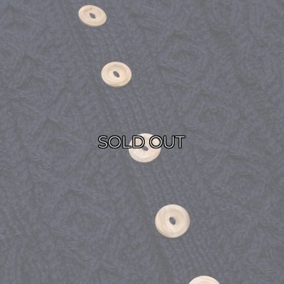 画像7: INVERALLAN（インバーアラン）3a Lumber Cardigan（3aランバーカーディガン）"Aran Knit" / Navy（ネイビー）