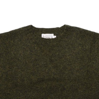 画像3: INVERALLAN(インバーアラン)Crew Neck Saddle Shoulder Sweater(クルーネックサドルショルダーセーター)”Supersoft Shetland” / Pine Shadow(パインシャドー)