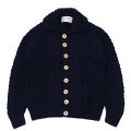 INVERALLAN（インバーアラン）3a Lumber Cardigan（3aランバーカーディガン）Aran/Navy（ネイビー）