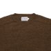 画像3: INVERALLAN（インバーアラン）Crew Neck Saddle Shoulder Sweater（クルーネックサドルショルダーセーター）Voe True Shetland/Moorit（ムーリット）※サイズ40のみ