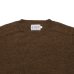 画像3: INVERALLAN（インバーアラン）Crew Neck Saddle Shoulder Sweater（クルーネックサドルショルダーセーター）Voe True Shetland/Moorit（ムーリット）