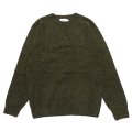 INVERALLAN（インバーアラン）Crew Neck Saddle Shoulder Sweater（クルーネックサドルショルダーセーター）Supersoft Shetland/Pine Shadow（パインシャドー）