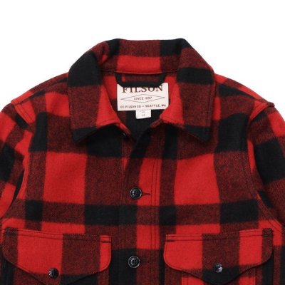 画像2: FILSON（フィルソン）MACKINAW WOOL CRUISER（マッキーノウールクルーザー）/RED×BLACK（レッド×ブラック）