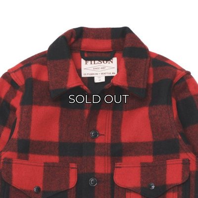 画像2: FILSON（フィルソン）MACKINAW WOOL CRUISER（マッキーノウールクルーザー）/RED×BLACK（レッド×ブラック）