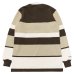 画像2: ＜OUTLET＞BARBARIAN（バーバリアン）クラシック ラガーシャツ（SPINNAKER STRIPES）”旧モデル”/Moss×Taupe×Ivory（モスグリーン×トープ×アイボリー）※Sサイズのみ (2)