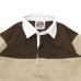 画像3: ＜OUTLET＞BARBARIAN（バーバリアン）クラシック ラガーシャツ（SPINNAKER STRIPES）”旧モデル”/Moss×Taupe×Ivory（モスグリーン×トープ×アイボリー）※Sサイズのみ