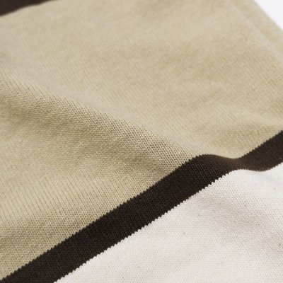 画像6: ＜50%OFF＞BARBARIAN（バーバリアン）”旧モデル”　クラシック ラガーシャツ（SPINNAKER STRIPES）/Moss×Taupe×Ivory（モスグリーン×トープ×アイボリー）※Sサイズのみ