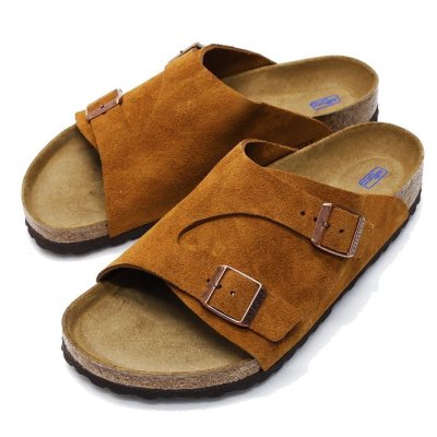 画像1: BIRKENSTOCK（ビルケンシュトック）ZURICH（チューリッヒ）"ソフトフットベッド"/Mink Suede（ブラウンスエード）