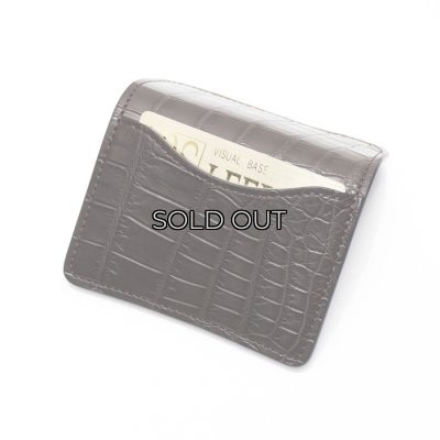 画像8: WILD SWANS（ワイルドスワンズ）TONGUE（タング）マルチコインケース/チョコ"クロコダイル"×ダークブラウン"イングリッシュブライドル"