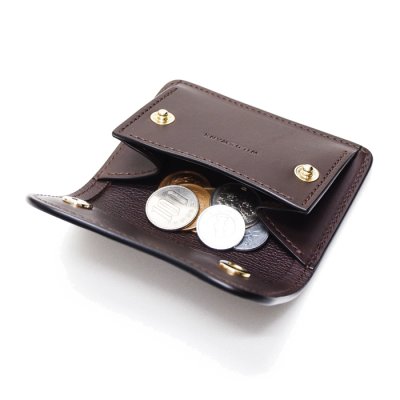 画像7: WILD SWANS（ワイルドスワンズ）TONGUE（タング）マルチコインケース/チョコ"クロコダイル"×ダークブラウン"イングリッシュブライドル"