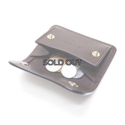 画像7: WILD SWANS（ワイルドスワンズ）TONGUE（タング）マルチコインケース/チョコ"クロコダイル"×ダークブラウン"イングリッシュブライドル"