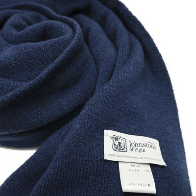 画像2: Johnstons of Elgin（ジョンストンズオブエルガン）TUBULAR SCARF（チューブラースカーフ）CASHMERE/Marine（マリン）