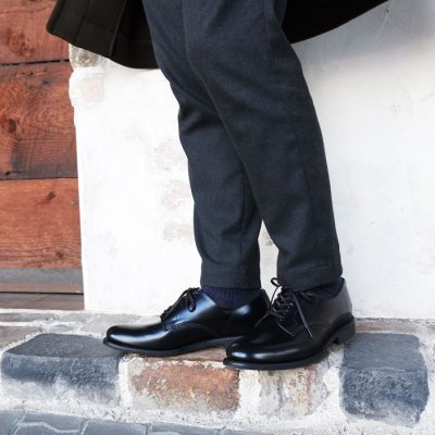 画像10: SANDERS（サンダース）Officer Shoe（オフィサーシューズ）”Polished Leather" / Black（ブラック）