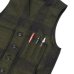 画像5: FILSON（フィルソン）MACKINAW WOOL VEST（マッキーノウールベスト）/Forest Green×Brown（フォレストグリーン×ブラウン）※XSサイズのみ