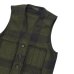 画像4: FILSON（フィルソン）MACKINAW WOOL VEST（マッキーノウールベスト）/Forest Green×Brown（フォレストグリーン×ブラウン）※XSサイズのみ
